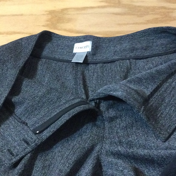 8 Tall Chico’s gray herringbone pants - Picture 13 of 15